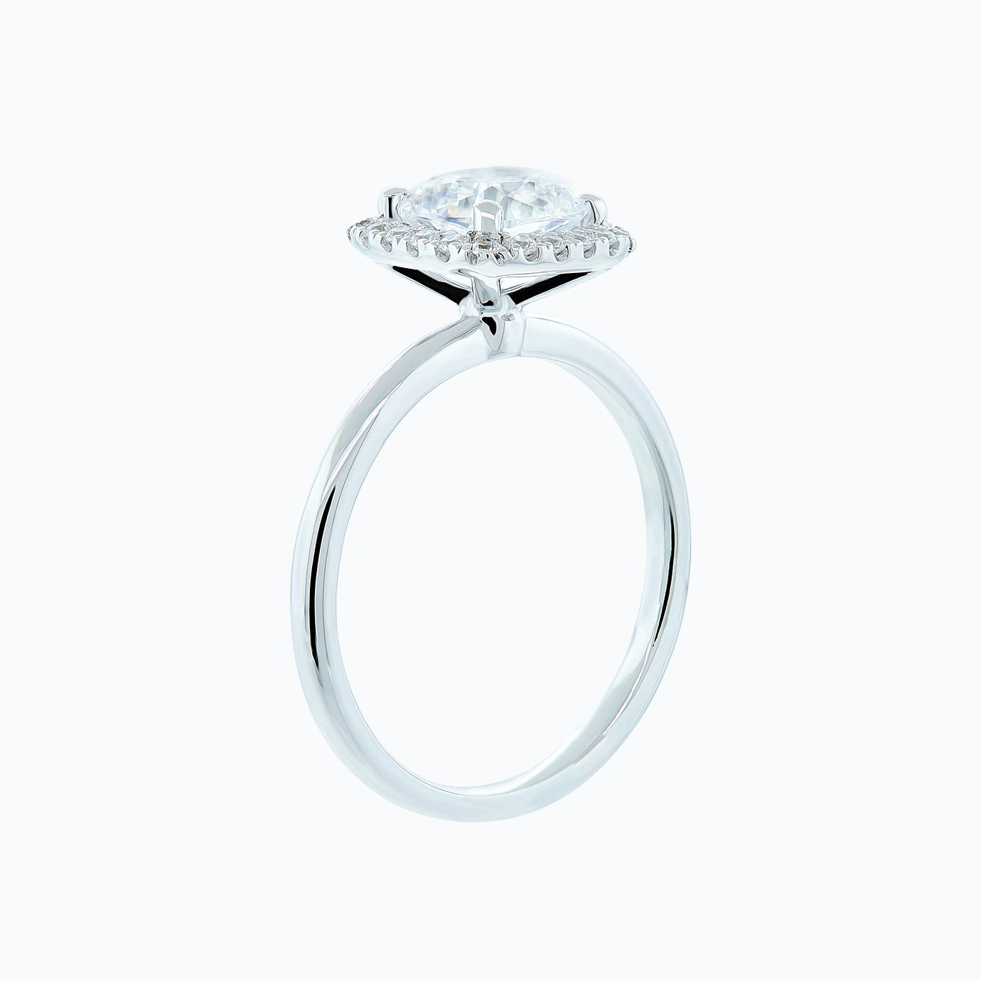1.50 CT Cushion Halo  Lab Grown Diamond Engagement Ring