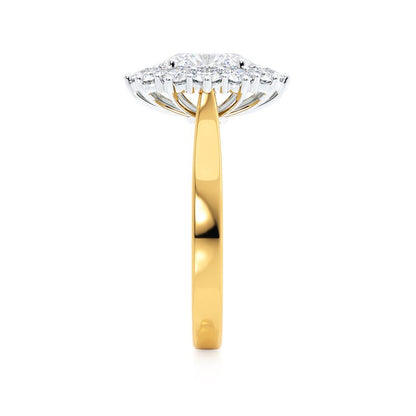 2.1 CT Oval Halo Lab Grown Diamond Engagement Ring