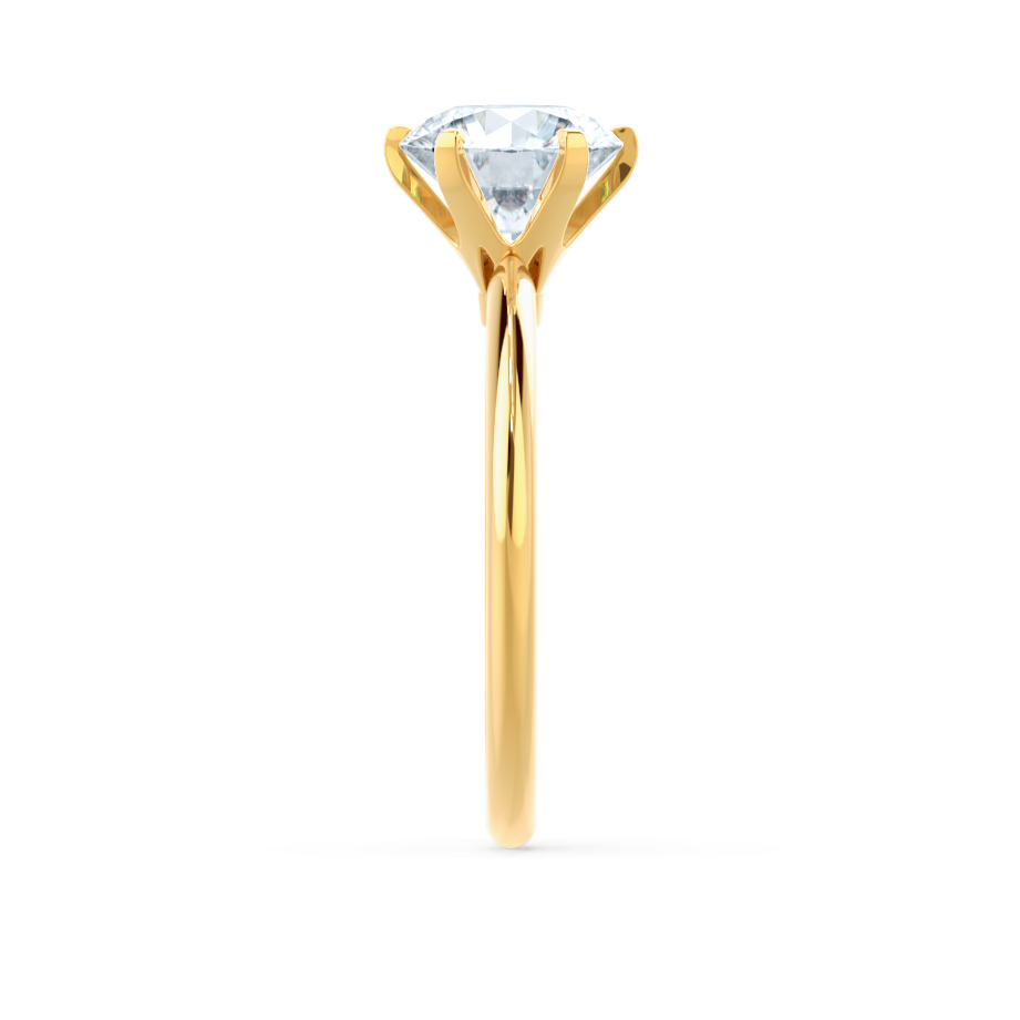 2.2 CT Round Solitaire Lab Grown Diamond Engagement Ring