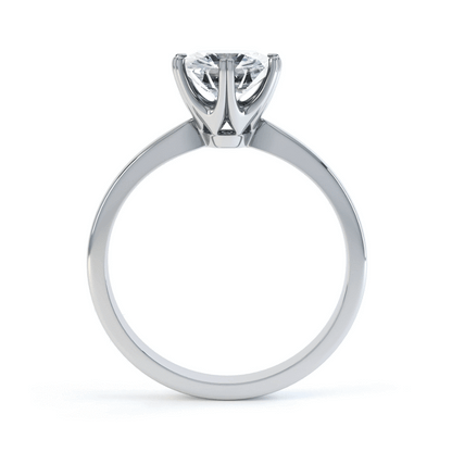 1.5 CT Round Solitaire Lab Grown Diamond Engagement Ring