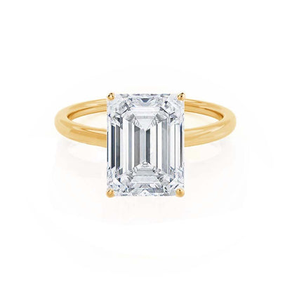 1.01 CT Emerald Solitaire Lab Grown Diamond Engagement Ring