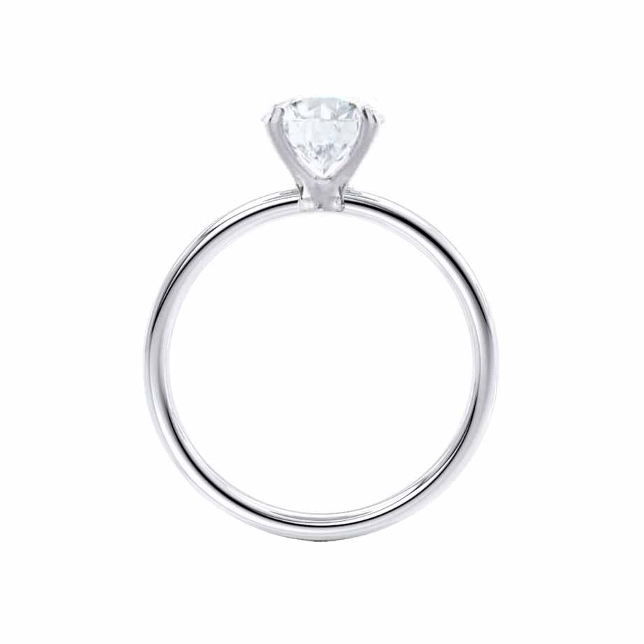 1.5 CT Oval Pave Lab Grown Diamond Engagement Ring